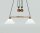 Wohnliche Pendelleuchte Berliner Messing Glas E27 83 cm