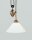 Elegante H&auml;ngelampe Berliner Messing Glas E27 &Oslash;30 cm
