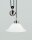 Pendelleuchte Messing Glas E27 L:30 cm in Nickel matt