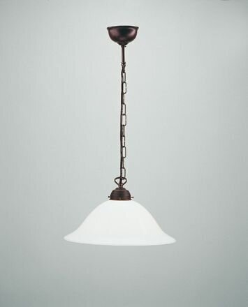 Antike Pendelleuchte Glas Messing Ø35 cm E27 blendarm