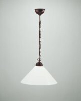 Antike Hängelampe rund Ø35 cm E27 Messing...