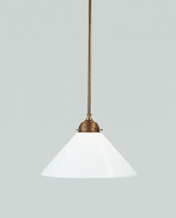 Pendelleuchte Berliner Messing Glas E27 Ø30 cm rund