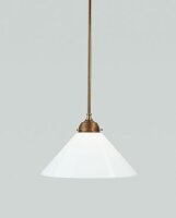 Pendelleuchte Berliner Messing Glas E27 Ø30 cm rund