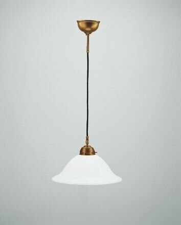 Hängeleuchte Berliner Messing Glas E27 Ø30 cm rund