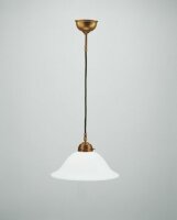 H&auml;ngeleuchte Berliner Messing Glas E27 &Oslash;30 cm rund