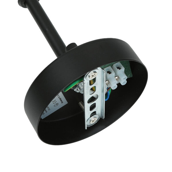 Schwarze Deckenlampe Wohnzimmer Leuchte Decke