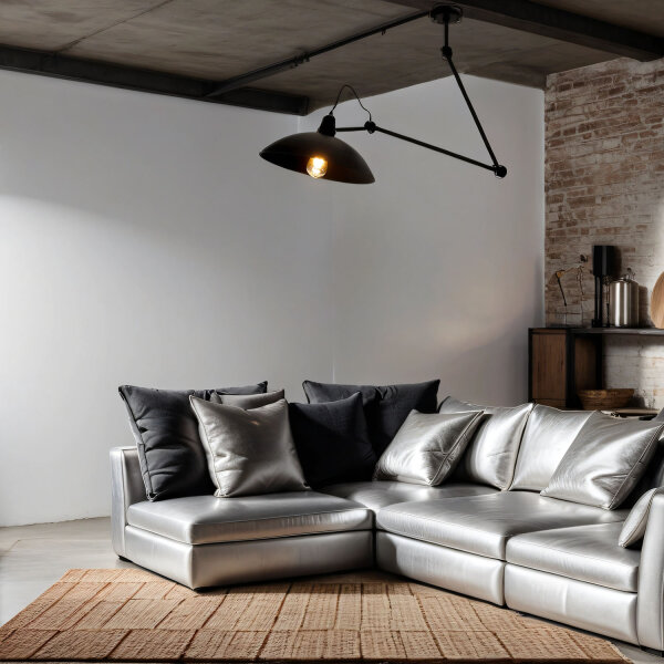 Schwarze Deckenlampe Wohnzimmer Leuchte Decke