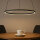 LED Hängeleuchte Metall Ring Ø 45 cm Schwarz 4000 K 600 lm