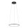LED Hängeleuchte Metall Ring Ø 45 cm Schwarz 4000 K 600 lm