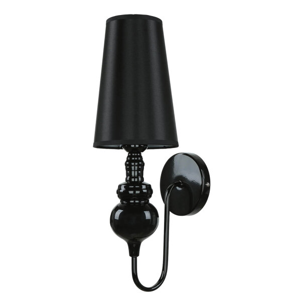 Design Wandleuchte in schwarz-gold
