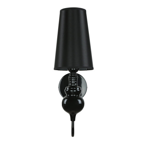 Design Wandleuchte in schwarz-gold