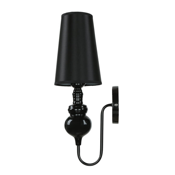 Design Wandleuchte in schwarz-gold