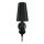 Design Wandleuchte in schwarz-gold