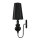 Design Wandleuchte in schwarz-gold