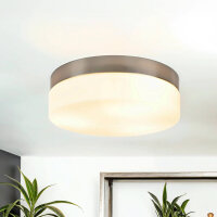 Deckenlampe Glas Matt Nickel