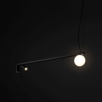 Pendelleuchte Aluminium Glas 107 cm GU10 G9 blendarm