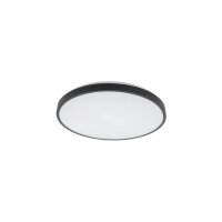 Runde LED Deckenleuchte Schwarz Metall 4000 K...
