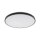Runde LED Deckenleuchte Schwarz Metall 32 W Ø49 cm