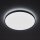 Runde LED Deckenleuchte Schwarz Metall 32 W Ø49 cm