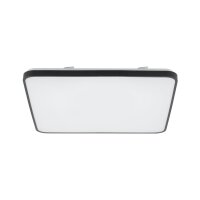 Blendarme LED Deckenlampe Schwarz Metall 6000 lm B:63,5