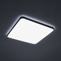 Blendarme LED Deckenlampe Schwarz Metall 6000 lm B:63,5