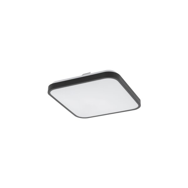 Runde LED Deckenlampe Schwarz Metall 1200 lm Ø33,5 cm