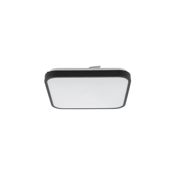 Runde LED Deckenlampe Schwarz Metall 1200 lm Ø33,5 cm