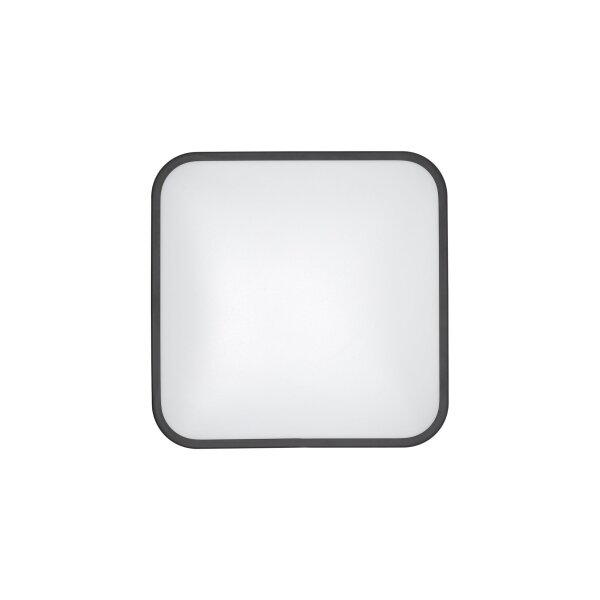 Runde LED Deckenlampe Schwarz Metall 1200 lm Ø33,5 cm