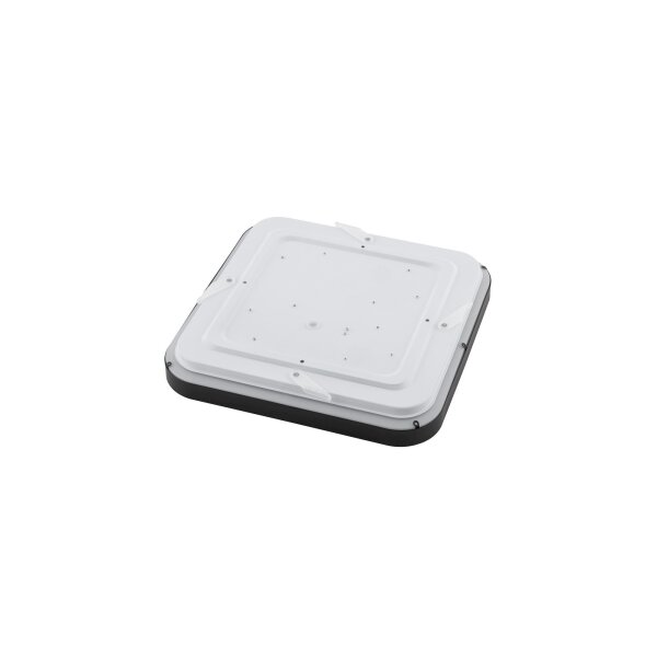 Runde LED Deckenlampe Schwarz Metall 1200 lm Ø33,5 cm