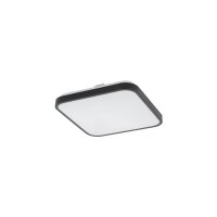 Runde LED Deckenlampe Schwarz Metall 1200 lm Ø33,5 cm