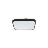 Runde LED Deckenlampe Schwarz Metall 1200 lm Ø33,5 cm