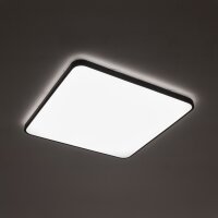 Blendarme LED Deckenlampe Schwarz Metall 3000 K B:63,5
