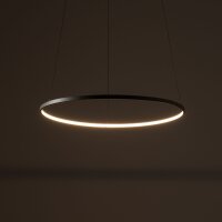 LED Hängelampe Aluminium Ring Seidenolive Ø60...