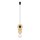 Natürliche Hängelampe Glaskugel Holz G9 Ø16 cm rund