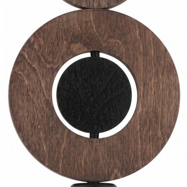 Dekorative Hängelampe Holz Metall Ø16 cm rund E27