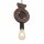 Dekorative Hängelampe Holz Metall Ø16 cm rund E27