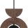 Dekorative Hängelampe Holz Metall Ø16 cm rund E27