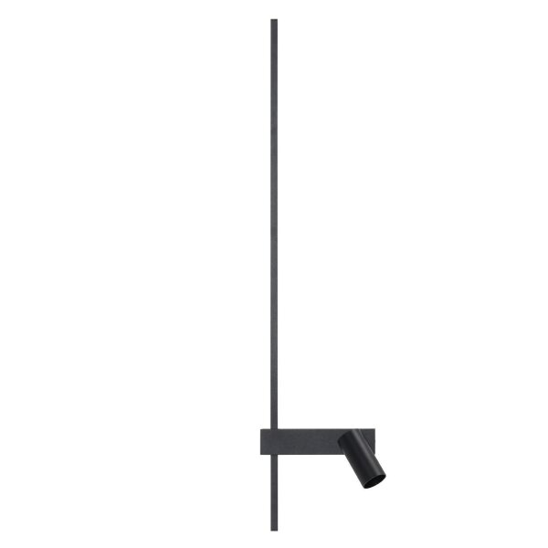 LED Wandlampe Schwarz Aluminium GU10 H:80 cm indirekt