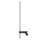 LED Wandlampe Schwarz Aluminium GU10 H:80 cm indirekt