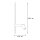 LED Wandlampe Schwarz Aluminium GU10 H:80 cm indirekt