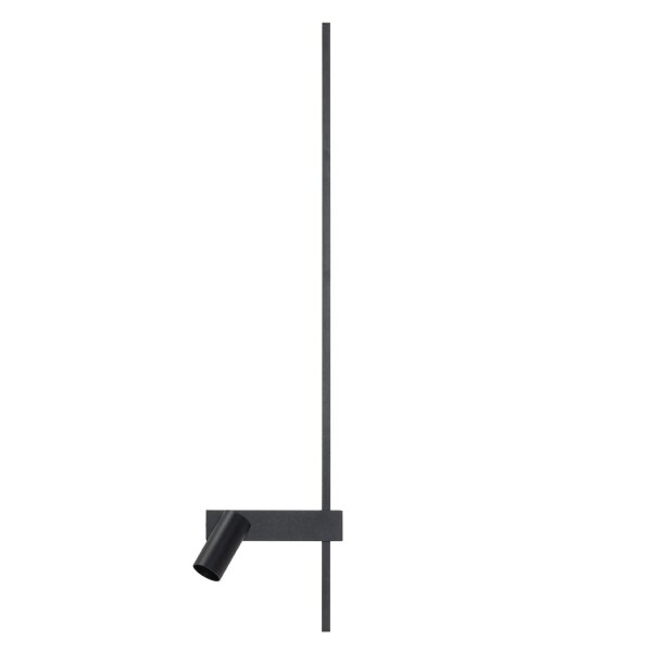 LED Wandleuchte Schwarz Aluminium GU10 H:80 cm indirekt