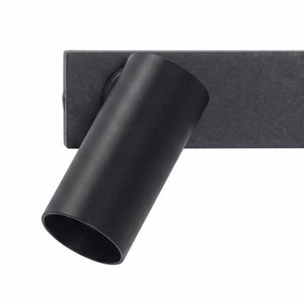 LED Wandleuchte Schwarz Aluminium GU10 H:80 cm indirekt