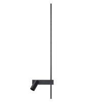 LED Wandleuchte Schwarz Aluminium GU10 H:80 cm indirekt