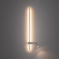 LED Wandleuchte Weiß Aluminium GU10 H:80 cm indirekt