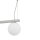 Große Hängelampe Aluminium Glas 107 cm GU10 G9 Weiß