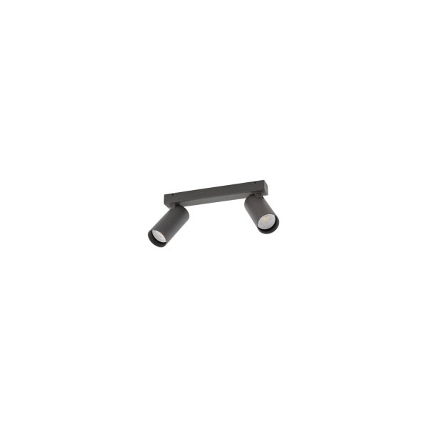 Deckenspot flexibel Aluminium Umbra Grau L:32 cm GU10
