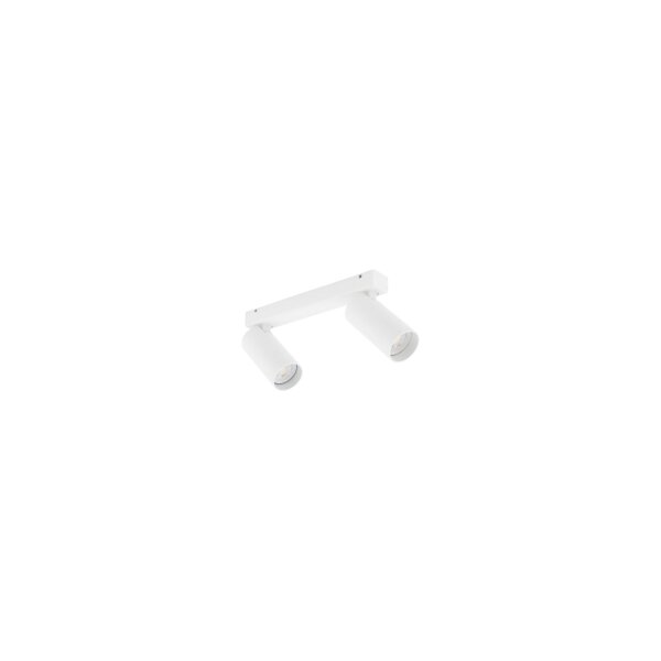 Beweglicher Deckenspot Weiß Aluminium L:32 cm lang GU10