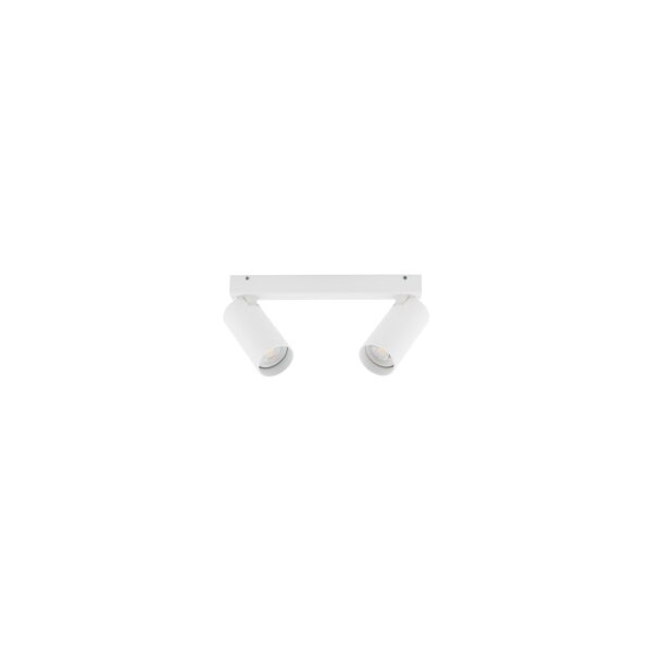Beweglicher Deckenspot Weiß Aluminium L:32 cm lang GU10