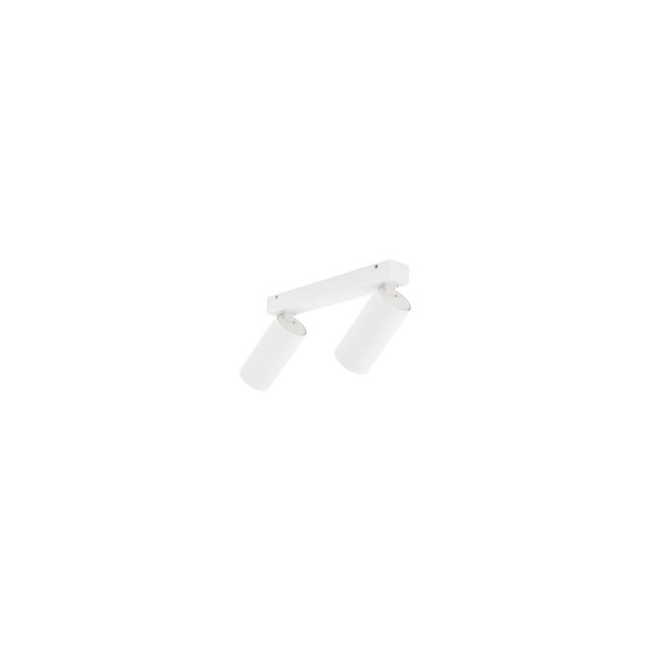 Beweglicher Deckenspot Weiß Aluminium L:32 cm lang GU10