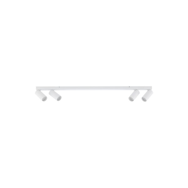 Schwenkbarer Deckenspot GU10 Weiß Metall 90,5 cm lang